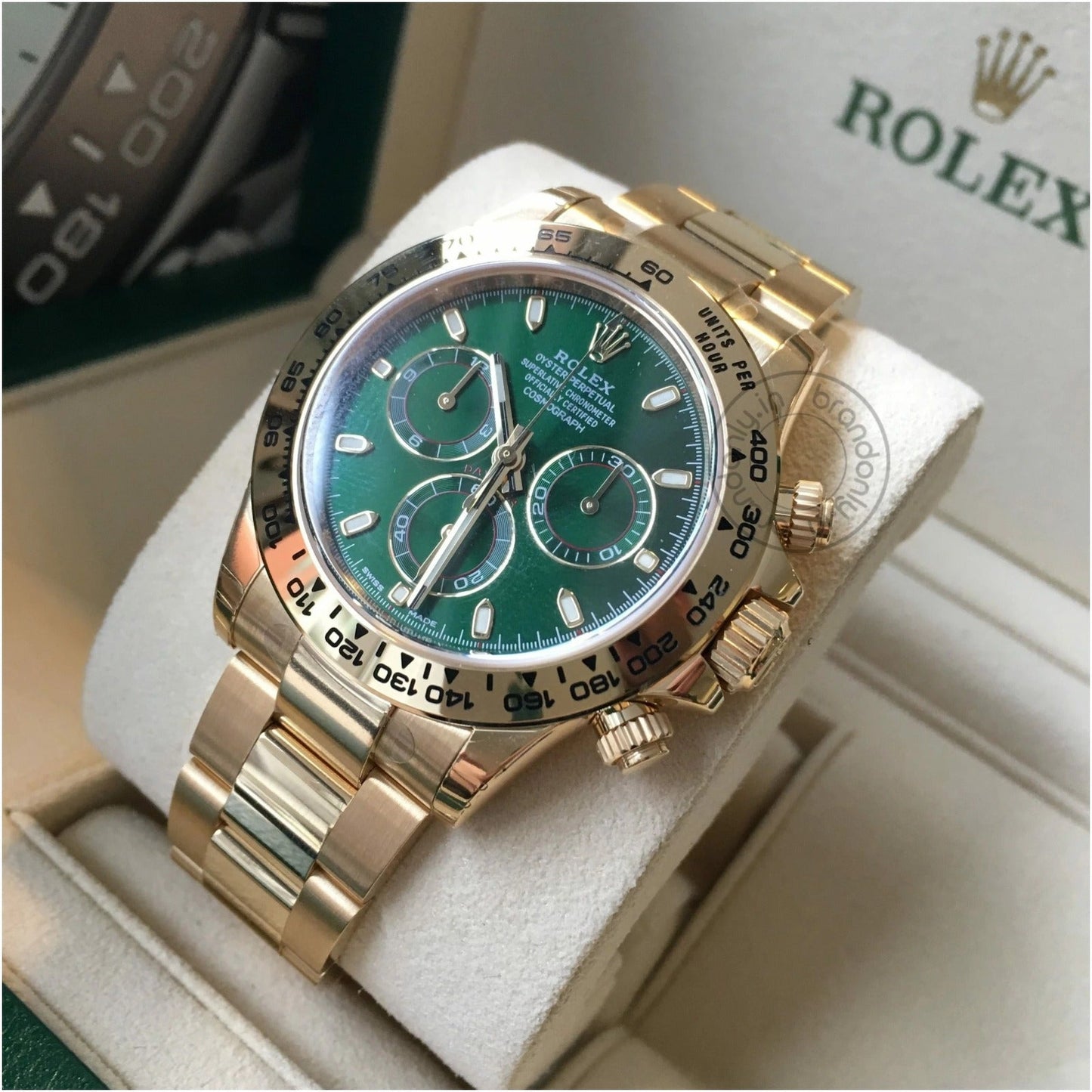 RLX Oyster Perpetual Coronagraph Daytona Green Dial Metal Men's Automatic Watch RLX-116508-AUTO