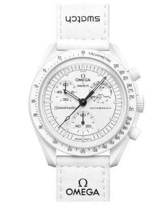 Swatch x Omega Snoopy White Dial/White Strap Bioceramic Moonswatch Mission to Mercury OG-1031