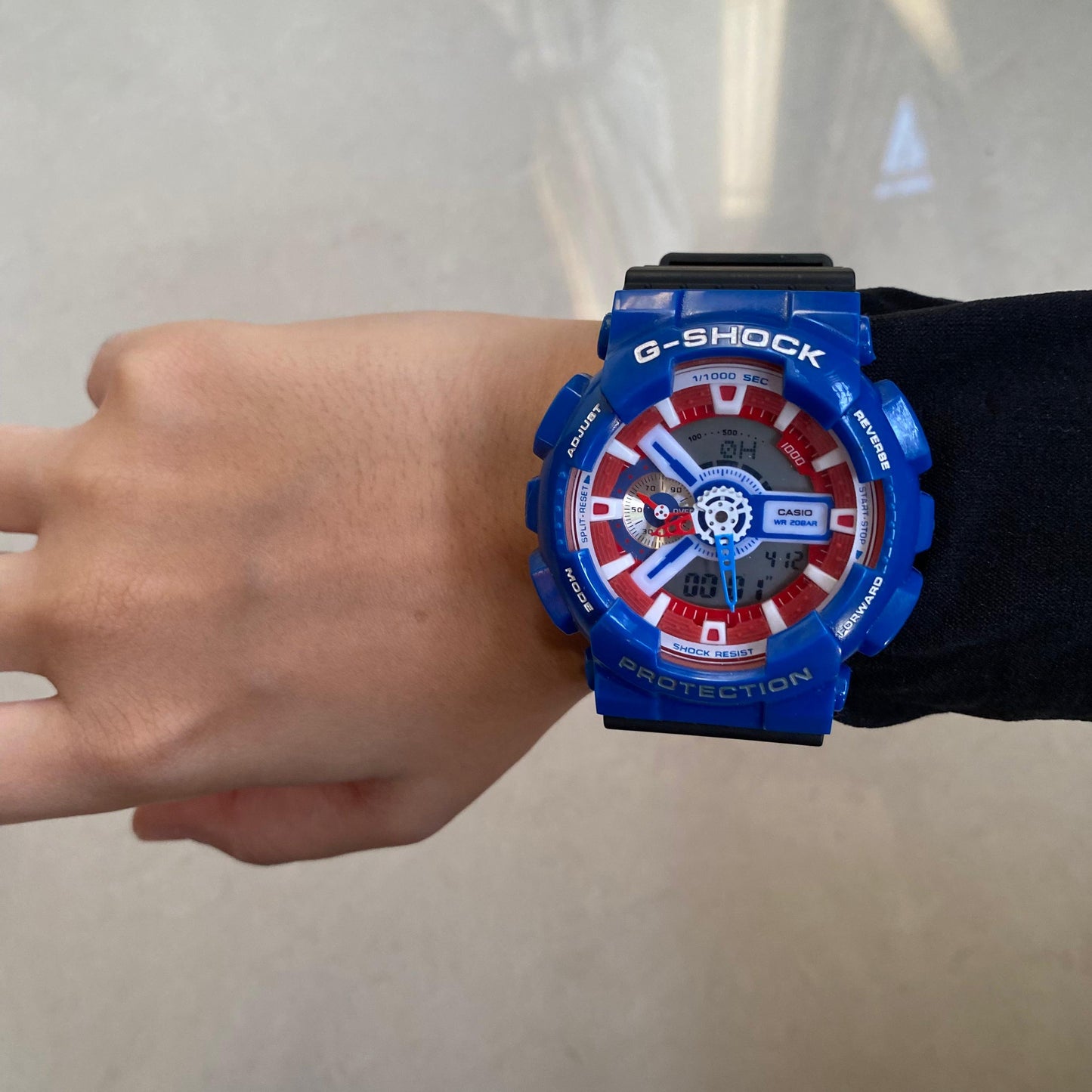 Casio G-Shock Resin Analog Digital Blue x Black Sports Men's Watch-GS-6453