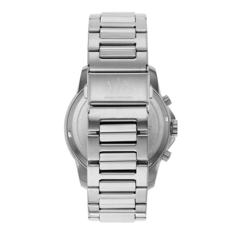 A/X Armani Exchange 44 mm Black Dial Stainless Steel Chronograph Watch For Men-AX-6443