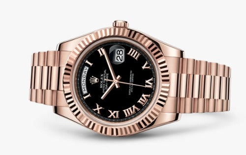 Rolex Oyster Perpetual Day-Date Black Dial Metal Men's Automatic Watch For Man Gift Top Quality RLX-RG-BLK