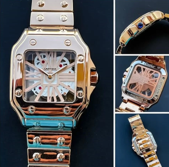 Cartier Gold Men's Watch For Man Gold Strap Crtr-Variants Best Gift For Man - CRTR-MTL-GOLD