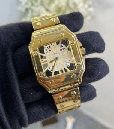 Cartier Gold Men's Watch For Man Gold Strap Crtr-Variants Best Gift For Man - CRTR-MTL-GOLD
