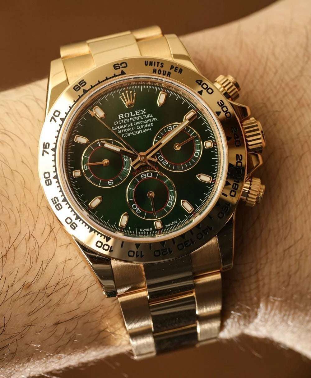 RLX Oyster Perpetual Coronagraph Daytona Green Dial Metal Men's Automatic Watch RLX-116508-AUTO