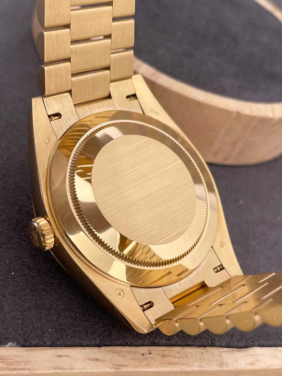 RLX Oyster Perpetual Day-Date Black Dial Men's Watch RLX-OYST-BG