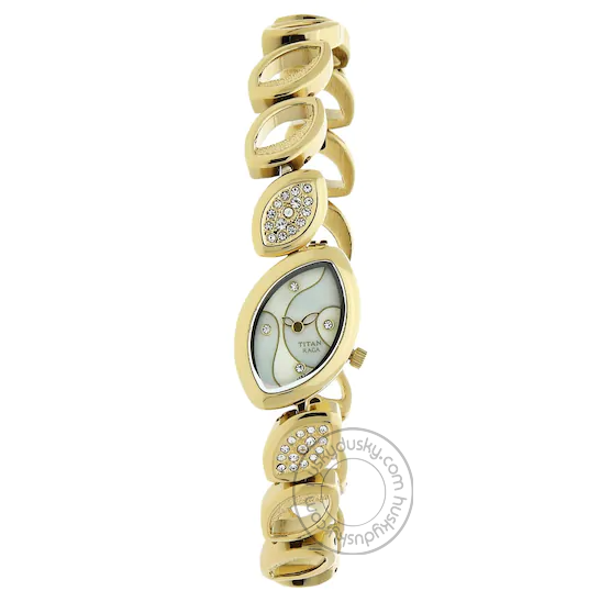 Titan Raga White Dial Metal Strap Watch 9703YM01
