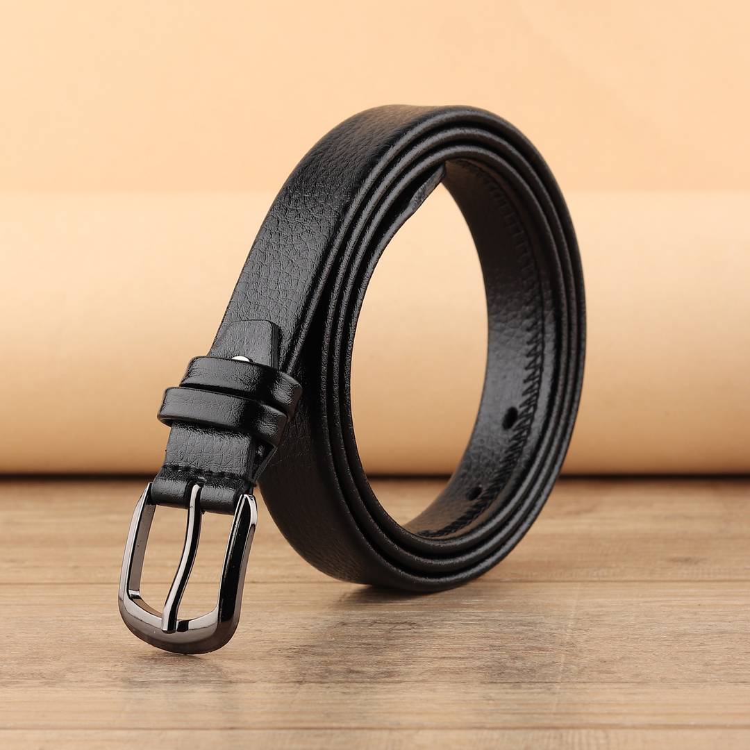 Stylish And Party Wear Black Leather Belt For Women