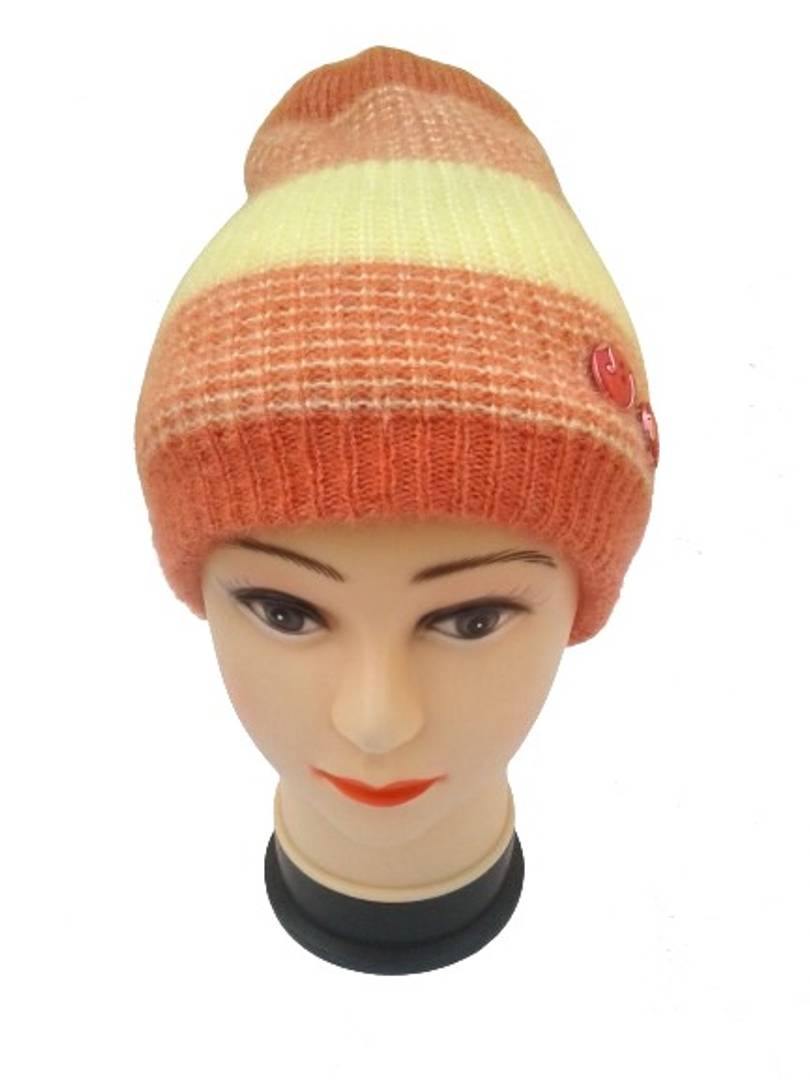 Woolen Cap for Women (Coral, Pack of 1)