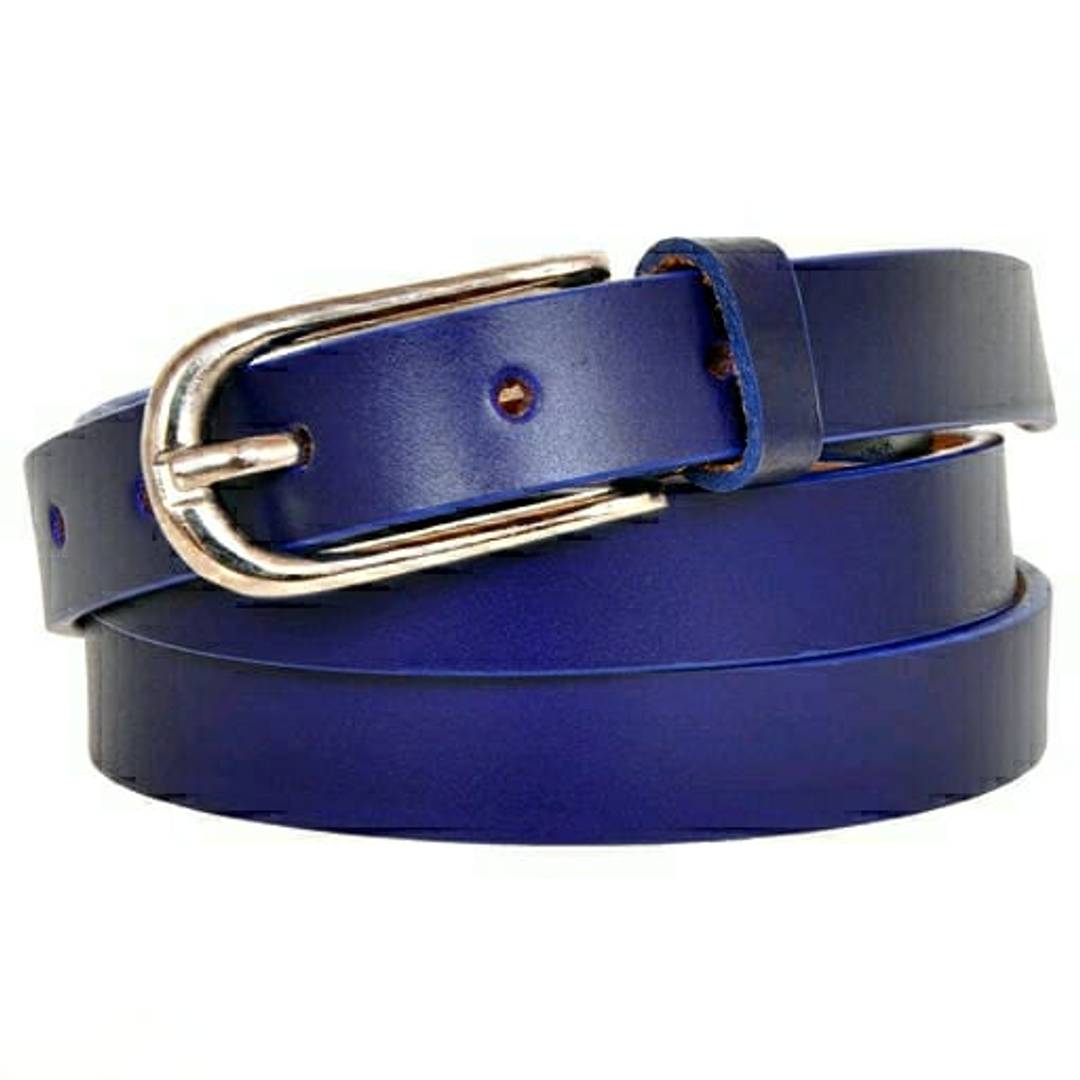 Women Pu Solid Belt