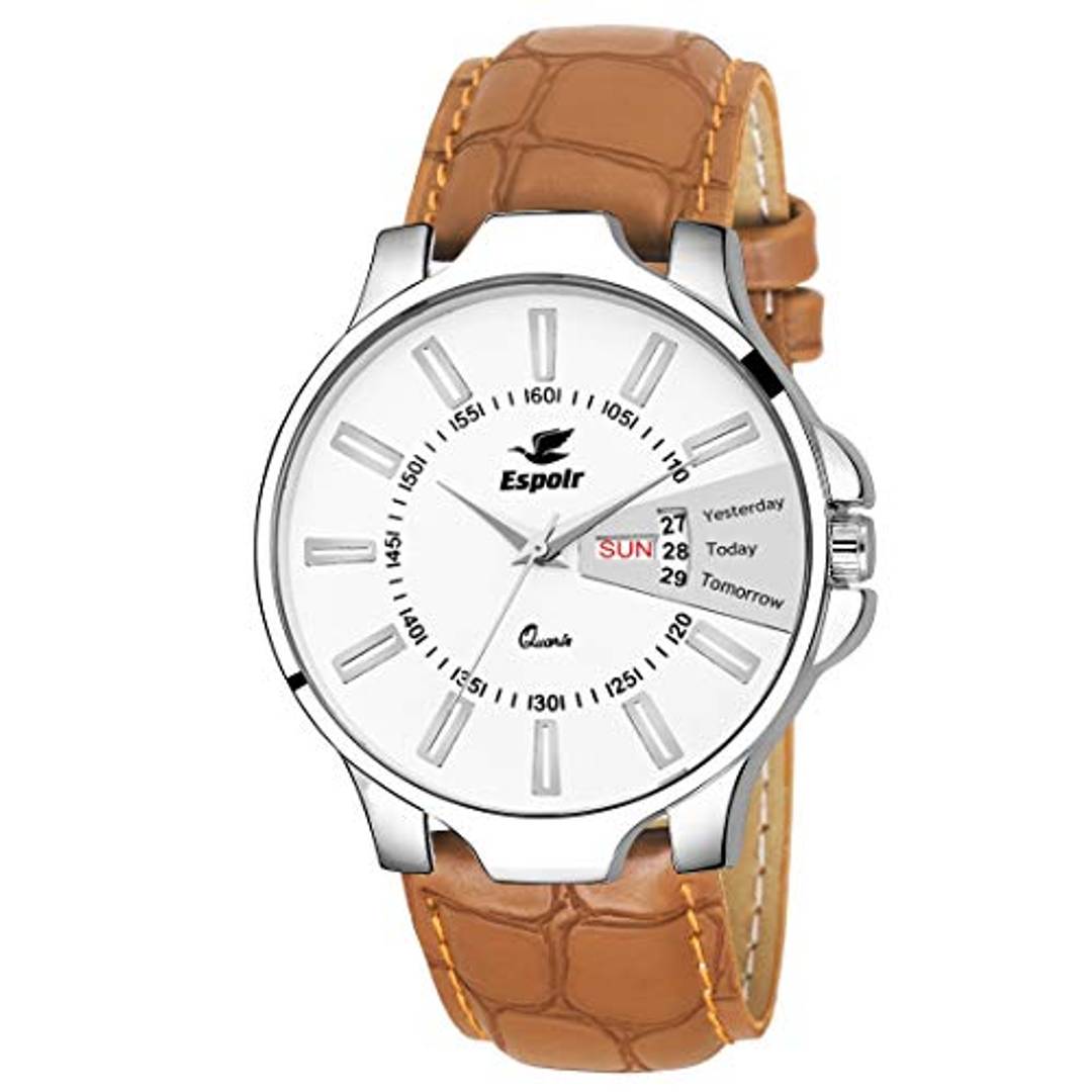 Espoir Day and Date Series White Dial Day Date Analogue Boys and Mens Watch-Oliver0507 Product-7679007