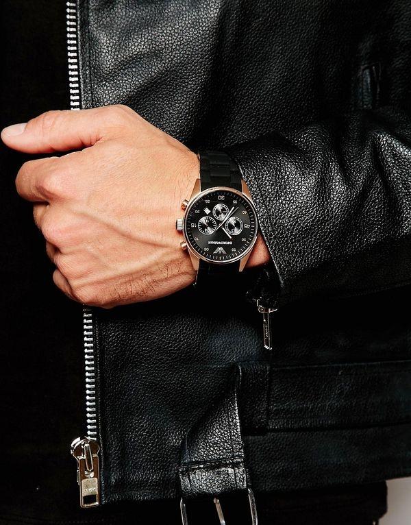Chronograph Analog black Dial Men's Watch for Man AR5905 Sale Gift