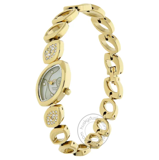 Titan Raga White Dial Metal Strap Watch 9703YM01