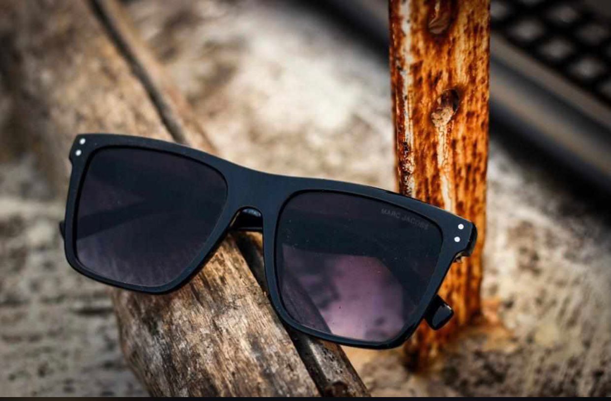 Branded Purple Glass Men's Women's Or Girl's Sunglass For Man MJ-9822 Black Frame With Bold Stick Sunglasses for Men's Women's Or Girls Also- Gift Sunglass