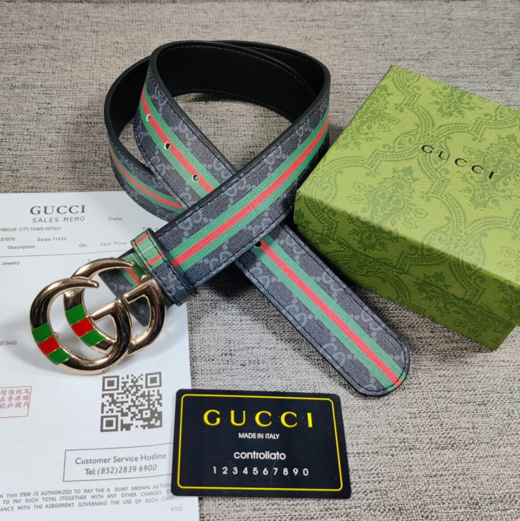 GC Tri Color i.e. Red, Green, And Blue High End Leather Belt Texas Color GC Design Formal Men's Waist Belt For Man Formal GC Design Smooth Gold Buckle Belt GC-FB-1983