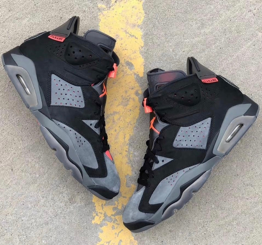 Air Jordan 6 PSG Iron Grey Infrared 23 Black Shoes For Man ck1229-001