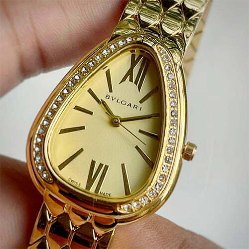 Branded Analog Watch With Gold Watch With Gold Dial Designer Gold Strap Watch For Girl Or Woman-Best Gift Date Watch-BV-103459