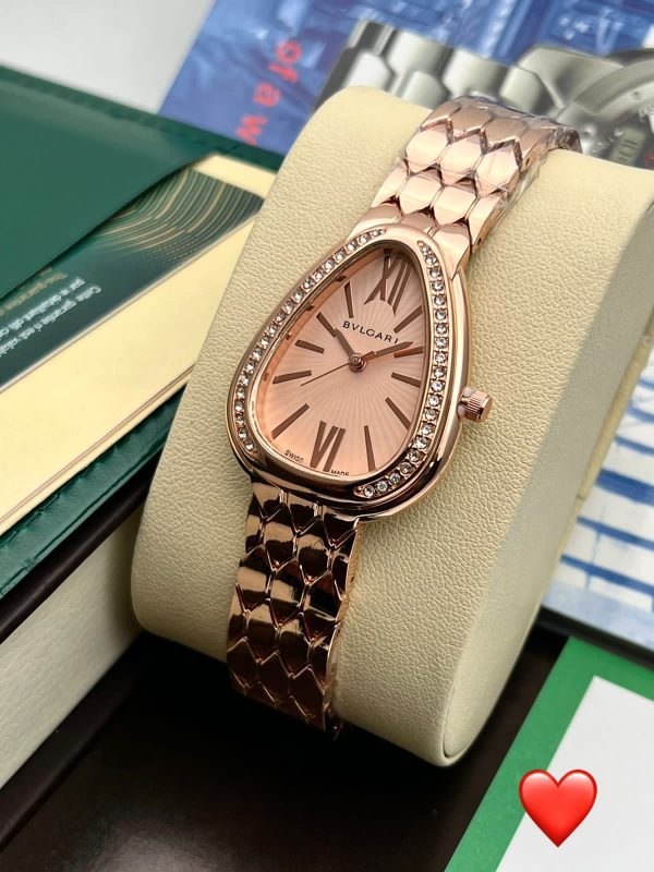 Branded Analog Watch With Rose Gold Watch With Rose Gold Dial Designer Rose Gold Strap Watch For Girl Or Woman-Best Gift Date Watch-BV-103458