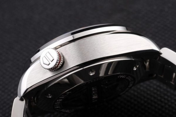 Tagheuer GRAND CARRERA Black Chronograph and Stainless Steel Strap Dated Watch For Men's -TAG-TH-1117_Men's Wristwatch