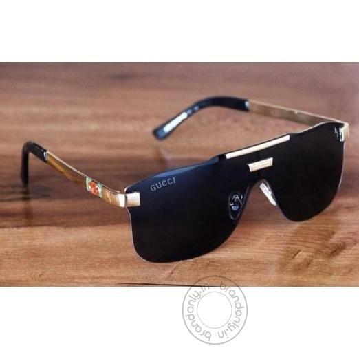 Branded Men'S Sunglass For Man Black Sunglass With Gold Stick Gu-G51 For Man