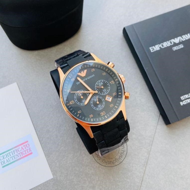 Chronograph Analog black Dial Men's Watch for Man AR5905 Sale Gift