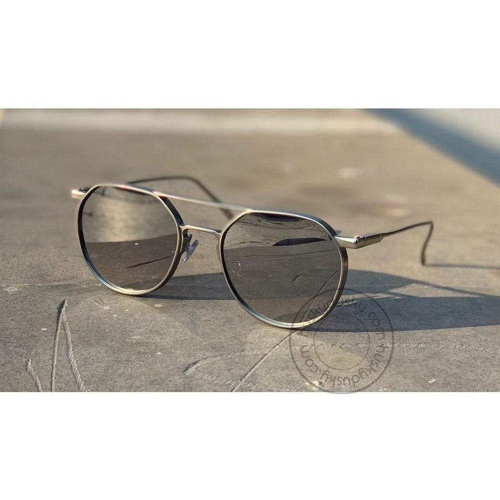 Branded Silver Round Glass Men's and Women's Sunglass For Man and Woman or Girl MJ-15 Silver Stick Sunglass