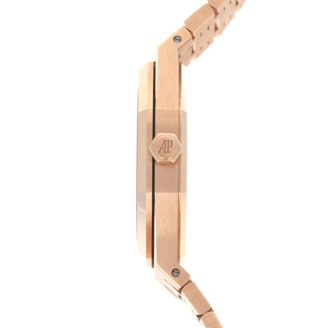 Aude mars Piguet Royal Oak Self-winding Extra-Thin In A Luscious New Plum Tone Dial New Arrival For Man With White crocodile Dial Design Gold Strap Watch AP-D005CR