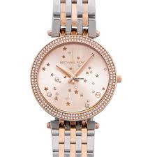 Golden Color Metal Diamond Case & Multi Colour Strap Watch For Women's Mk-3728 Design Silver Dial For Girl Or Woman Best Gift Date Watch