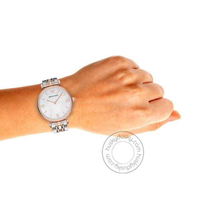 Watch AR1683 Silver Dial Gold Silver Strap For Women-Best gift
