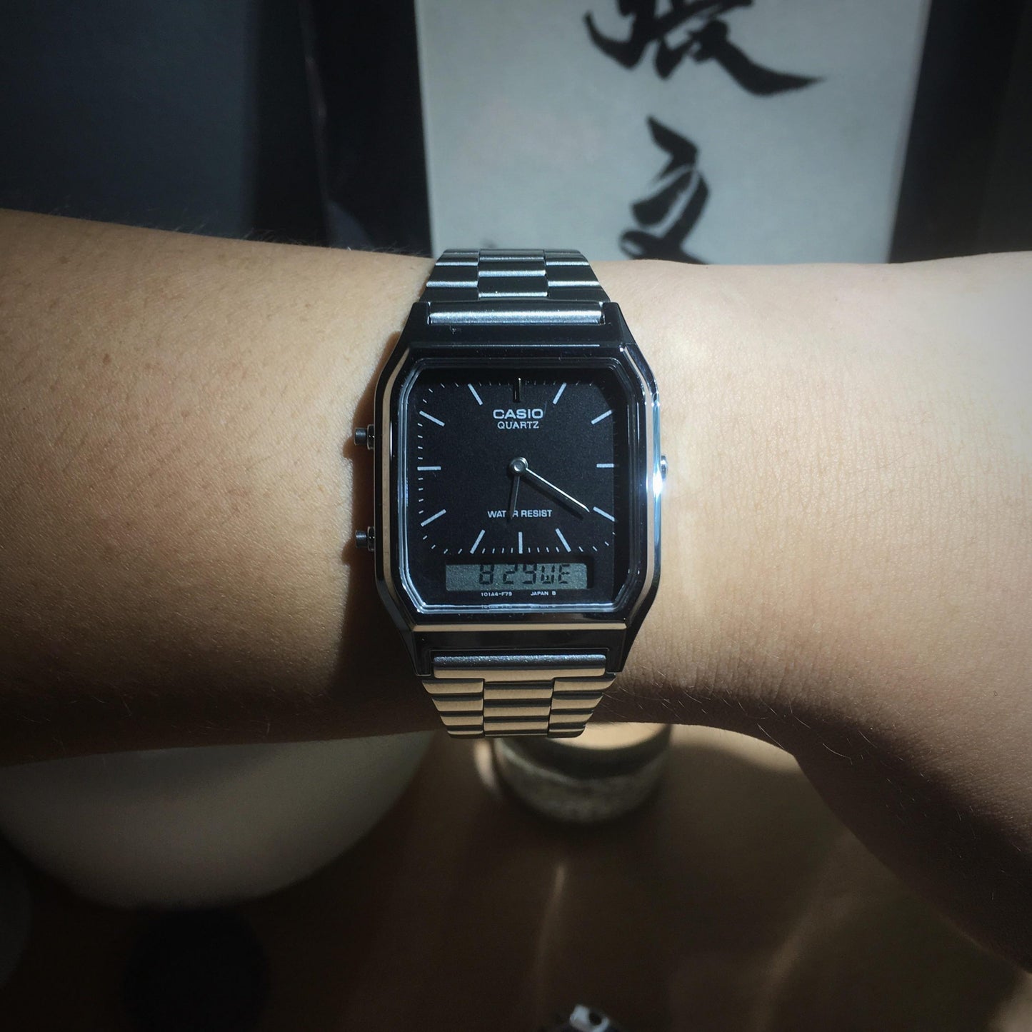 Casio Vintage Analog Black Digital Watch In Black Color Unisex Watch For Men's Women's Or Girls AQ-230-Best For casuals Watch For All