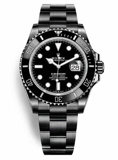 Submariner Date Full Black Watch For Men RLX-126610-LN