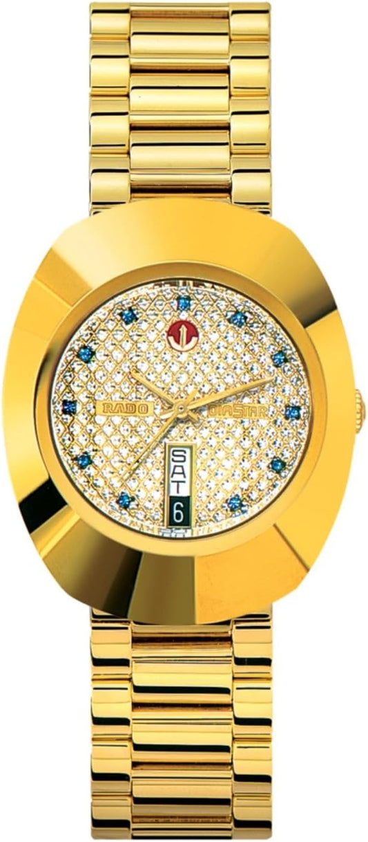 RADO Diastar Quartz Gold Dial Men's Watch RD-1220