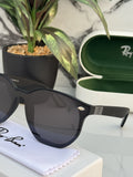 RayBan Retro Black Glass And Black Frame Sunglasses Unisex Sunglass For Men's Women and Girl's -RB-4903