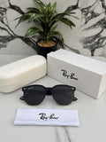 RayBan Retro Black Glass And Black Frame Sunglasses Unisex Sunglass For Men's Women and Girl's -RB-4903