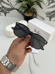 RayBan Retro Black Glass And Black Frame Sunglasses Unisex Sunglass For Men's Women and Girl's -RB-4903