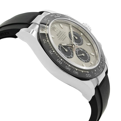 Cosmograph Silver Color Dial Ring Bezel Daytona Chronograph Quartz Chronometer Men's Watch - RLX-1165
