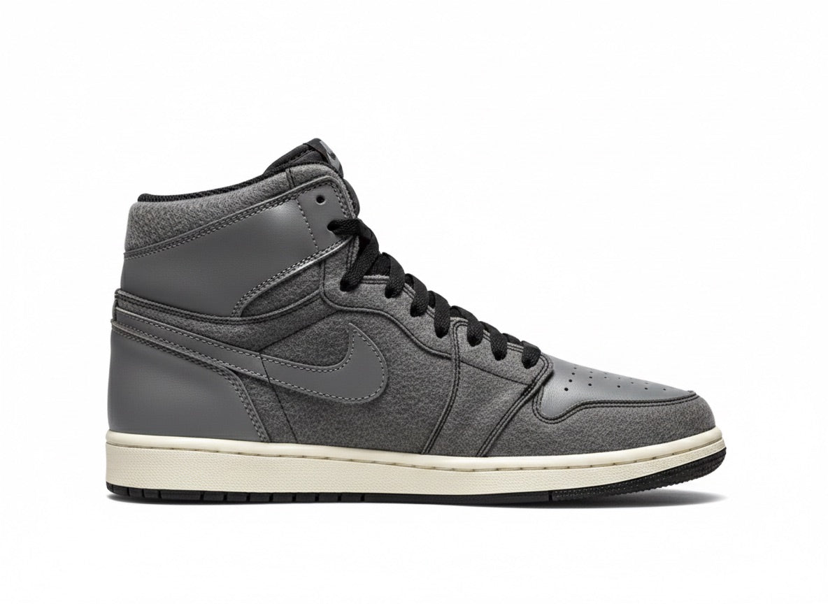 Air Jordan 1 Mid Shoes For Man White Shadow Grey Black Basketball Shoes 554724-073