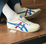 Onitsuka Tiger MEXICO White Blue Red 66 Slip-On Sneakers Casual Shoes For Man And Boys MEX0143