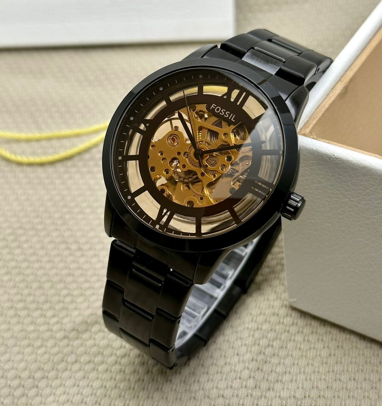 Fossil Machine Automatic Skeleton Dial Men's Watch for Men Formal Casual - FS-05013