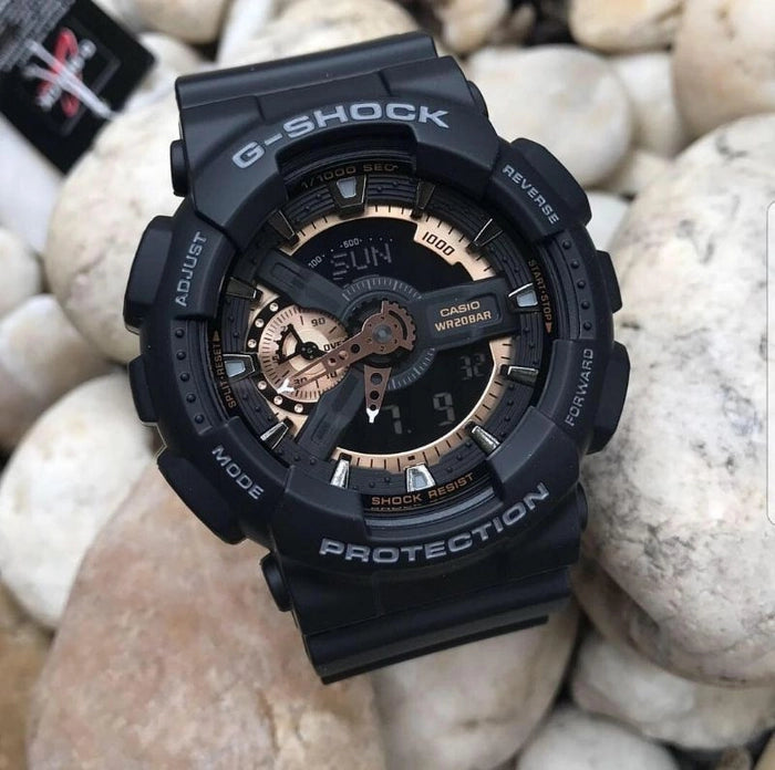Casio G-Shock Analog-Digital Rose Gold Dial Men's Watch For Man Sports Gshock-G397 ( Ga-100rg-1adr )