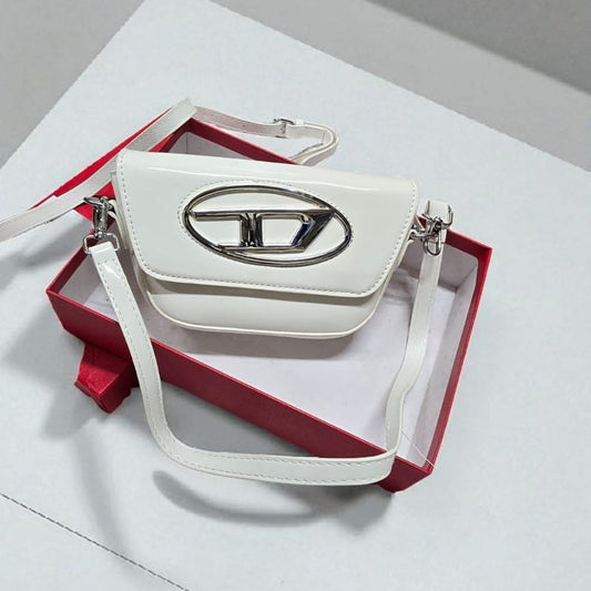 Diesel New White Stylist Daily Use Bag DZ-4436-WBG