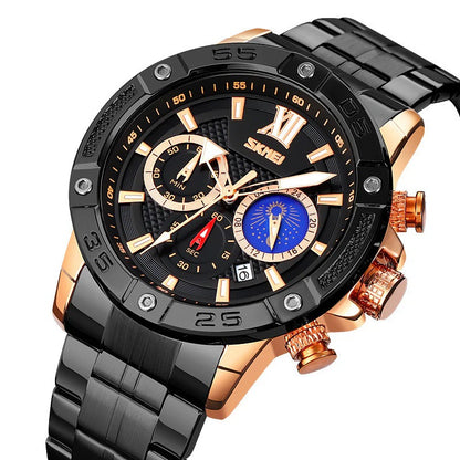 SKMEI Chronograph Black Dial Men's Watch SKMEI-9235