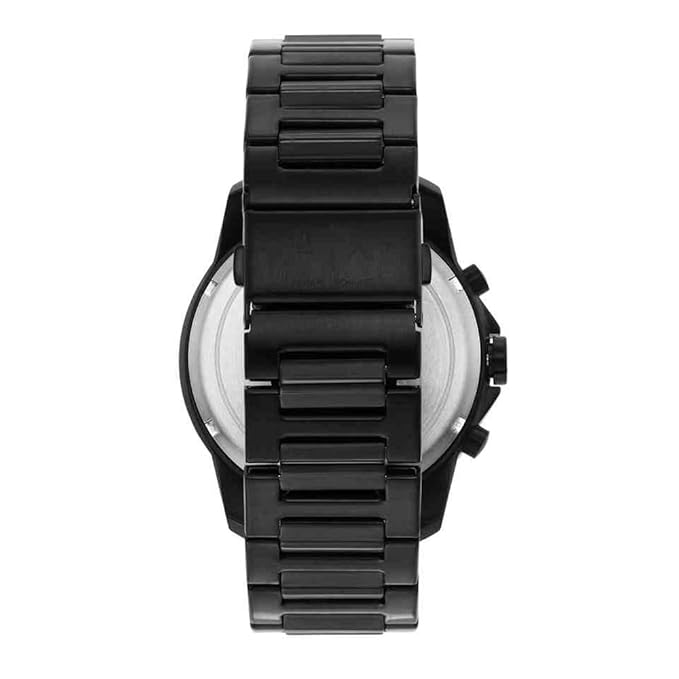 A/X Armani Exchange Banks 44 mm Black Dial Stainless Steel Chronograph Watch For Men-AX-6441