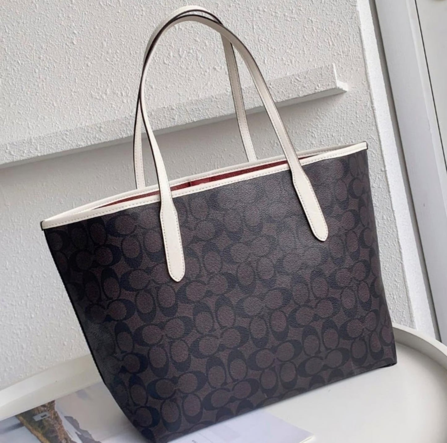 Coach Shoulder Bag Brown Stylist Daily Use Hand-Bag CO-4440-WBG