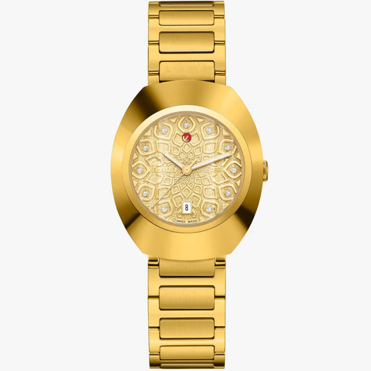 RADO Diastar Quartz Gold Dial Men's Watch RD-1218