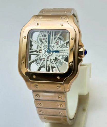 Cartier Rose-Gold Men's Watch For Man Rose-Gold Strap Crtr-Variants Best Gift For Man - CRTR-MTL-ROSEGOLD