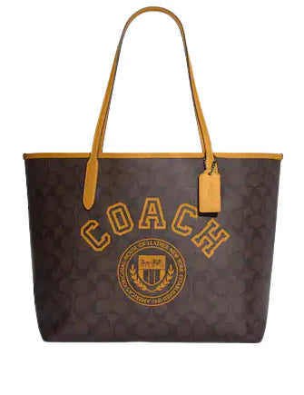 Coach New Black City Tote In Signature Canvas Stylist Daily Use Hand-Bag CO-4441-WBG