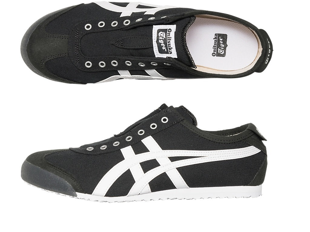 Onitsuka Tiger MEXICO 66 Slip-On Sneakers Casual Shoes For Man And Boys Black And White 1183A746-001