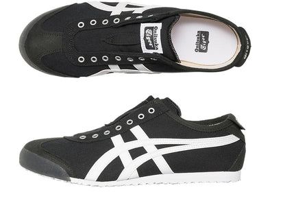 Onitsuka Tiger MEXICO 66 Slip-On Sneakers Casual Shoes For Man And Boys Black And White 1183A746-001