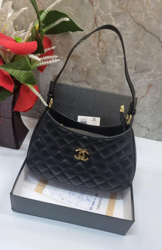 Signature Monogram Canvas Black Color Bag CHA-5923-WBG