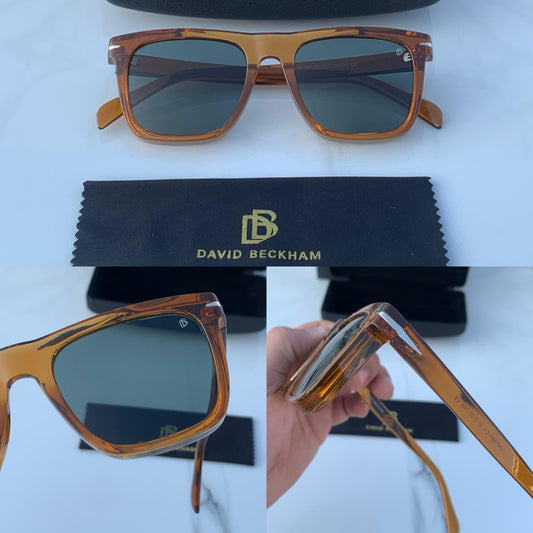 David Beckham Brown Color Design Bold Stick Men's Sunglass For Men Women DB-7932